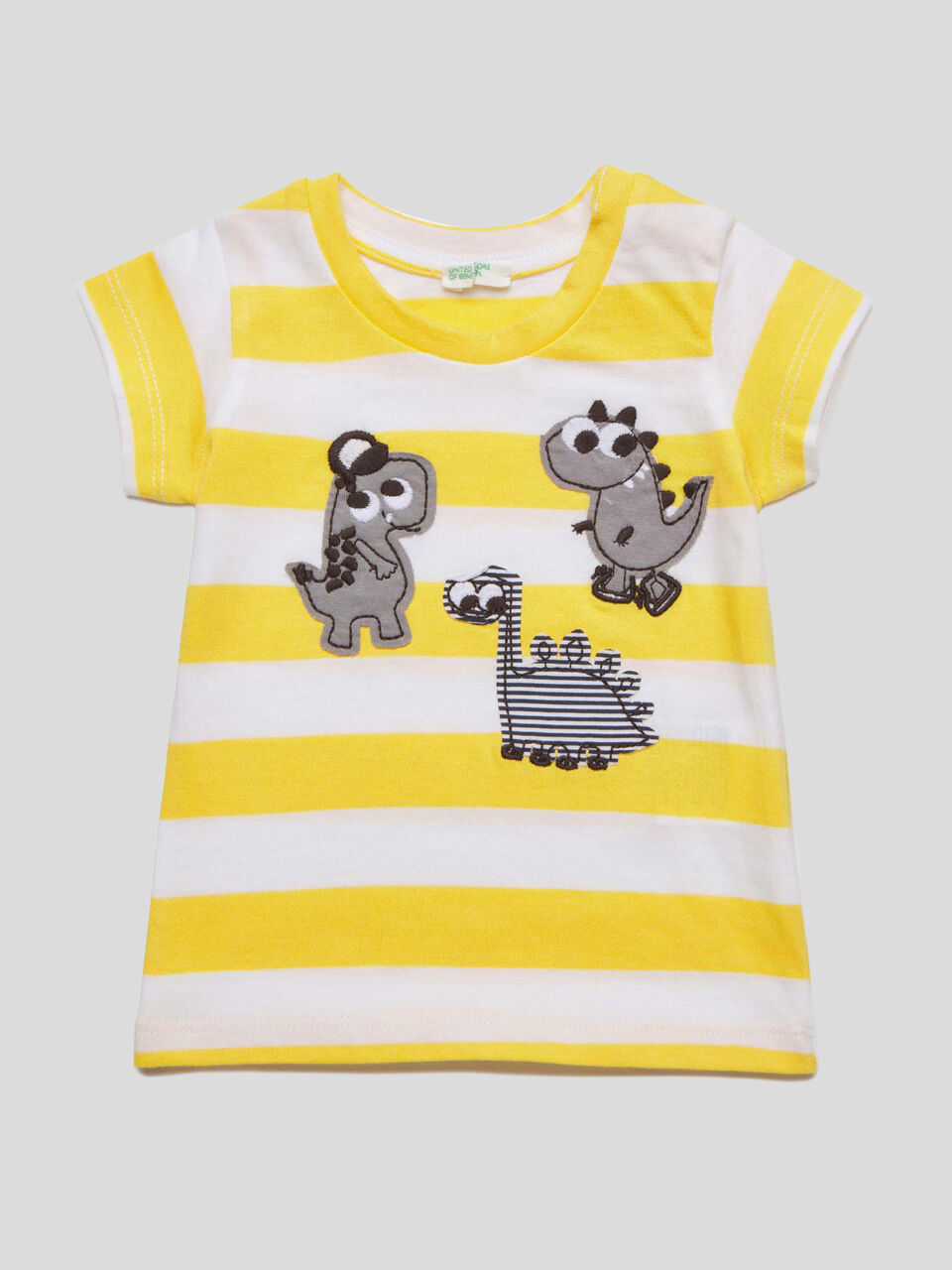 Camiseta de rayas con dinosaurios image number 1