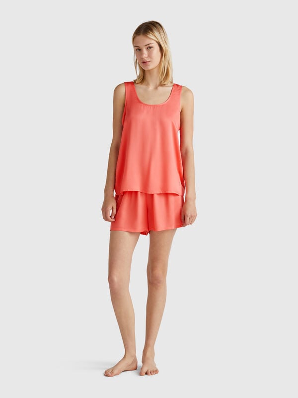 Pijamas de raso Mujer