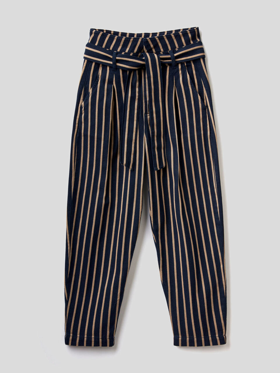 Pantalón de talle alto de 100 % algodón image number 1