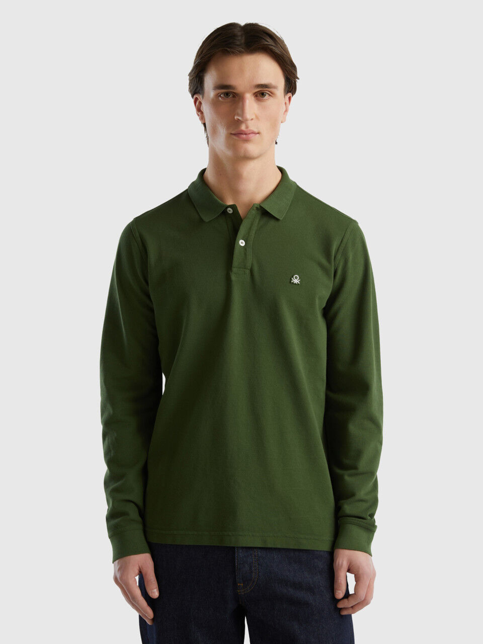 Polos manga larga hombre hotsell benetton