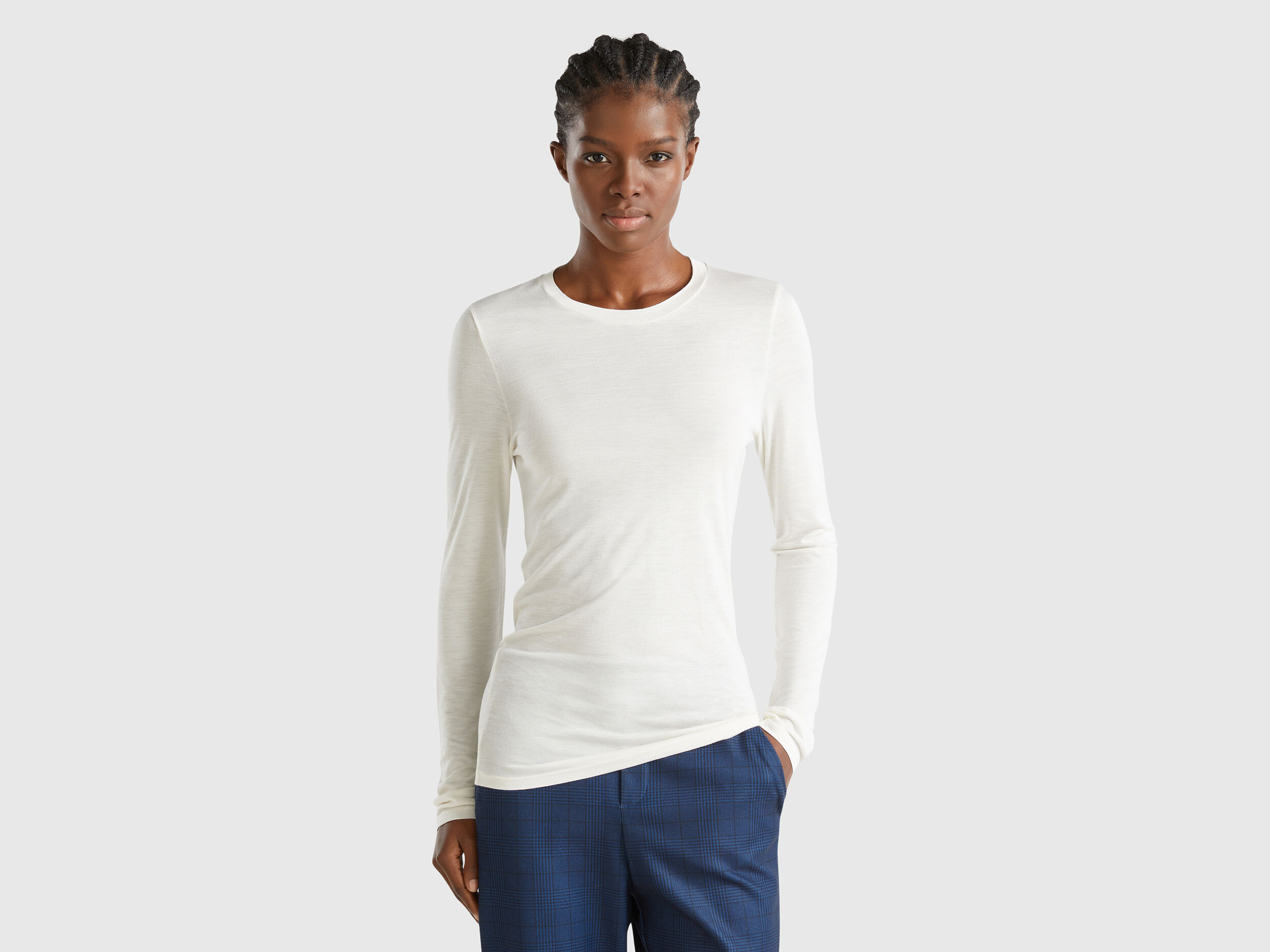 Camisetas Manga Larga Mujer Nueva Coleccion 2024 Benetton