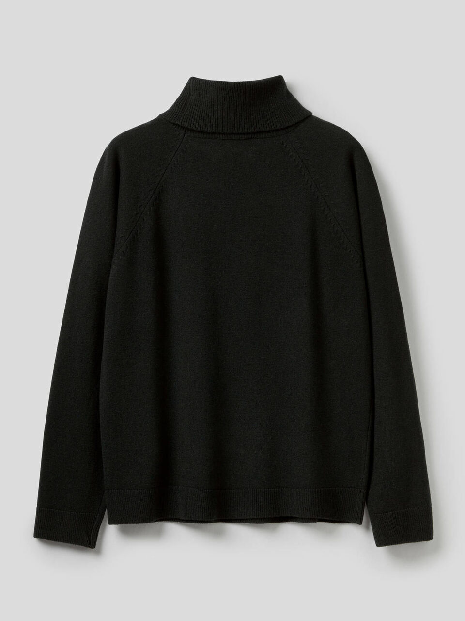 Jersey de cuello alto en mezcla de lana y cachemir image number 2