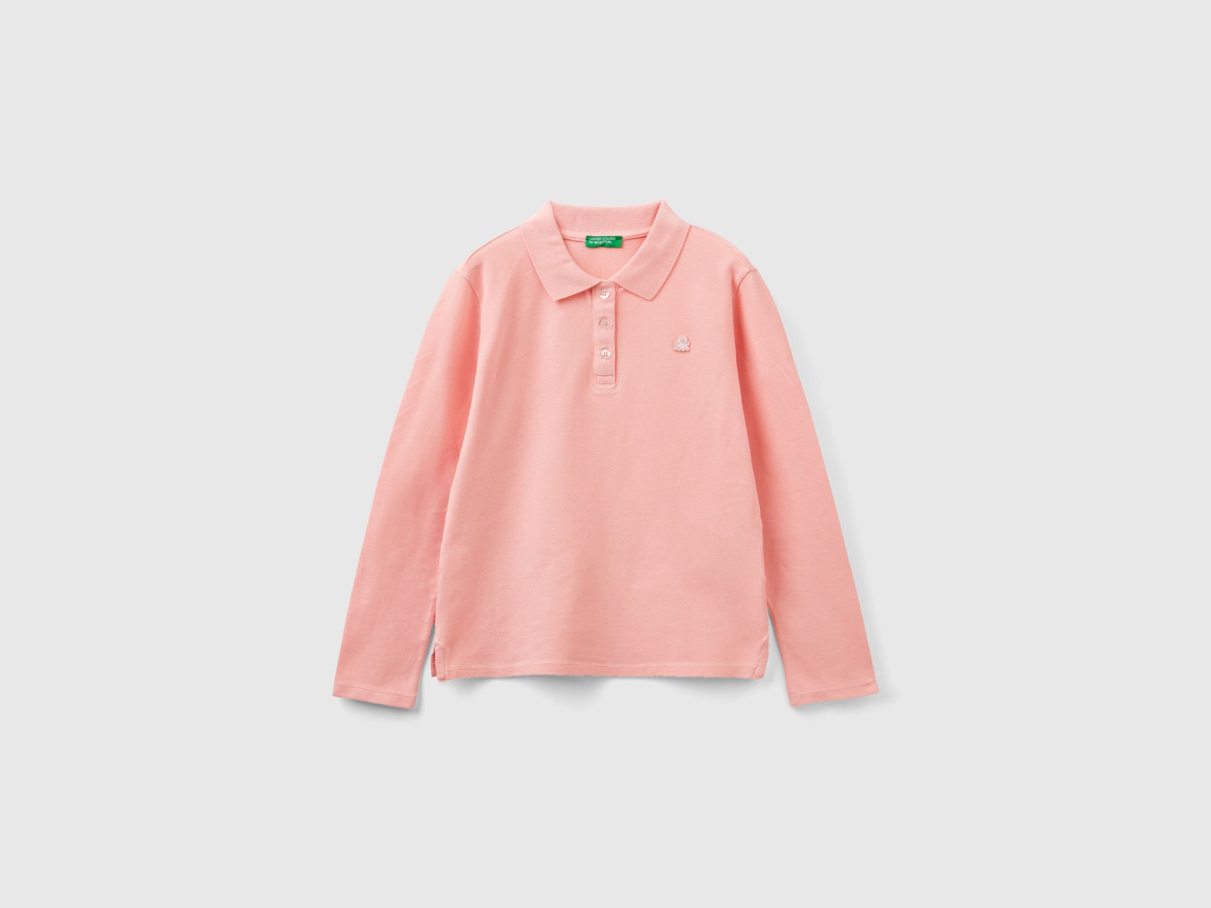 Polo manga larga mujer benetton sales