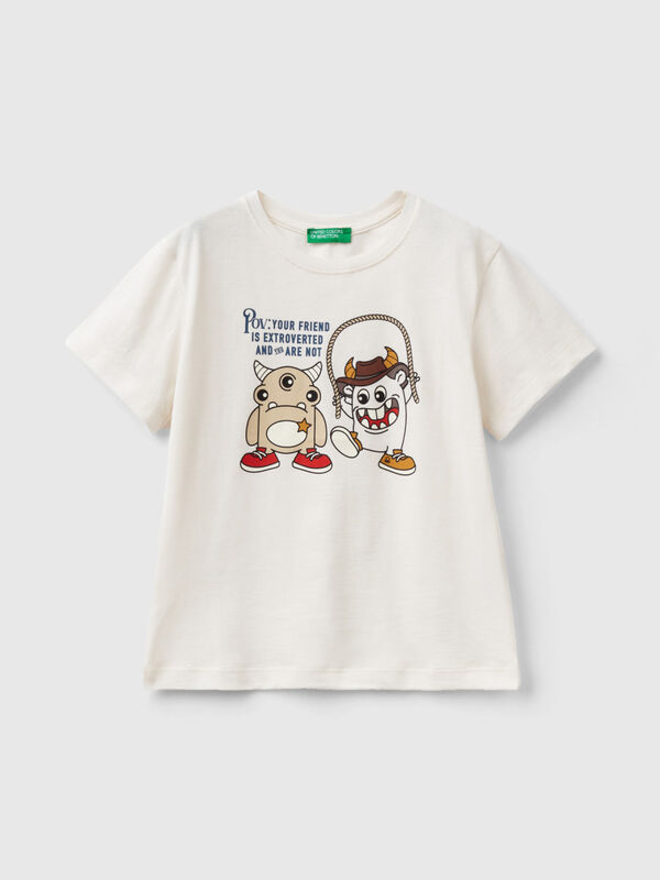 Camiseta con estampado de animalitos Niño