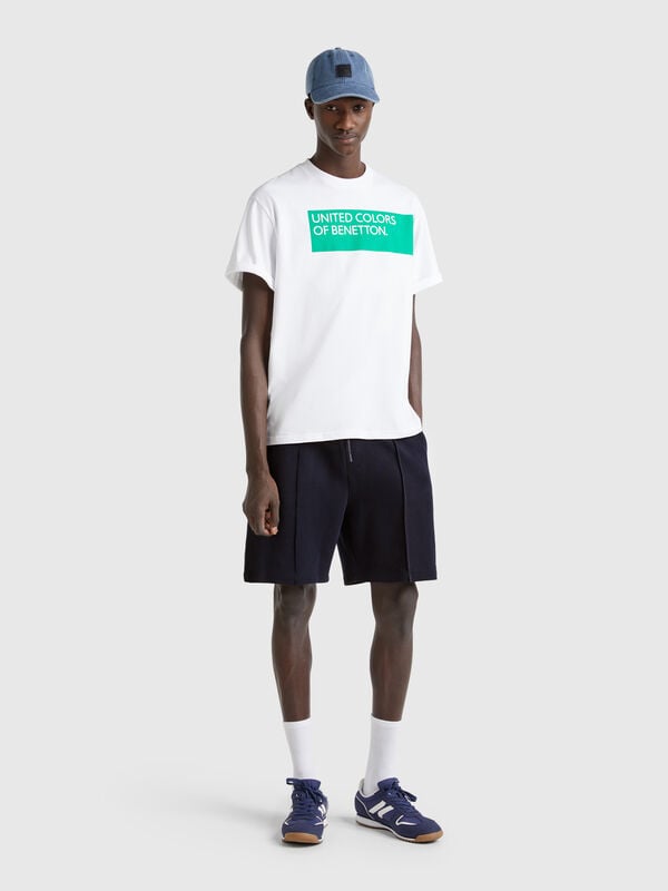 Bermudas de felpa de algodón  Hombre