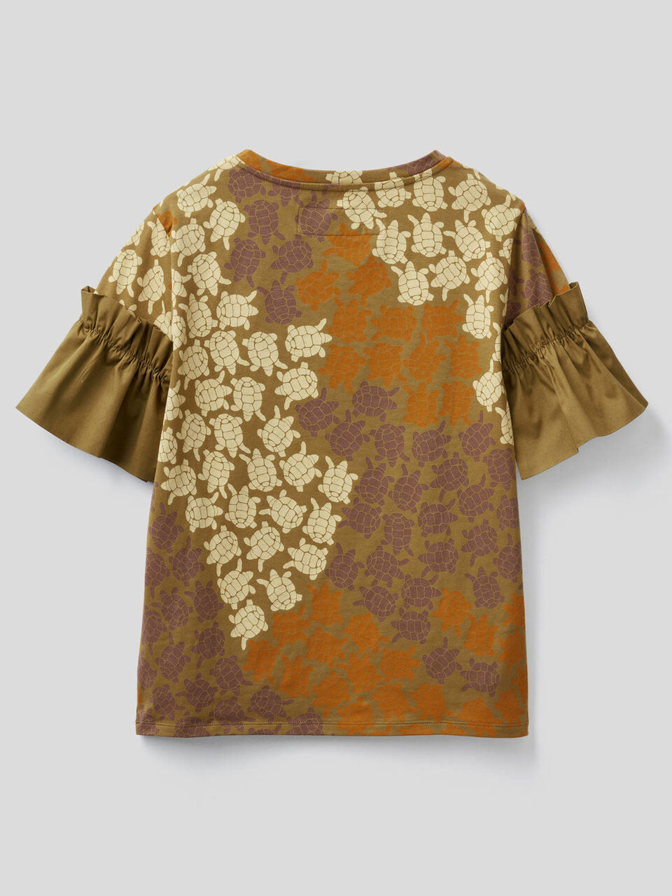 Camiseta estampada con manga fruncida image number 2