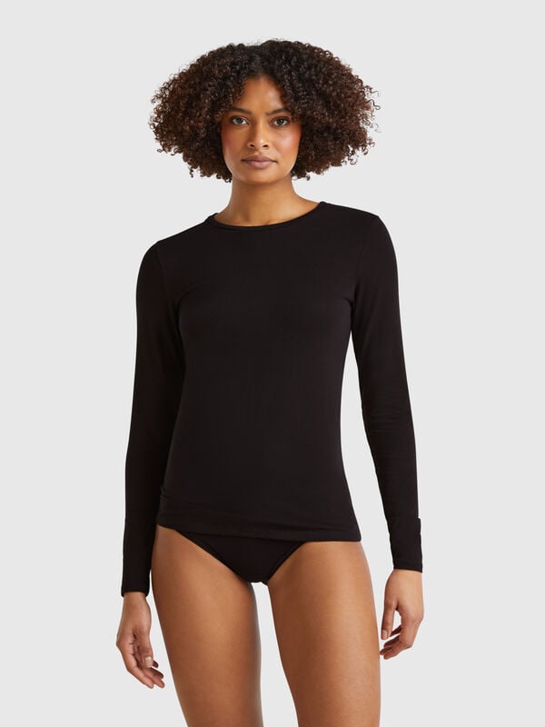 Camiseta de algodón superelástica Mujer