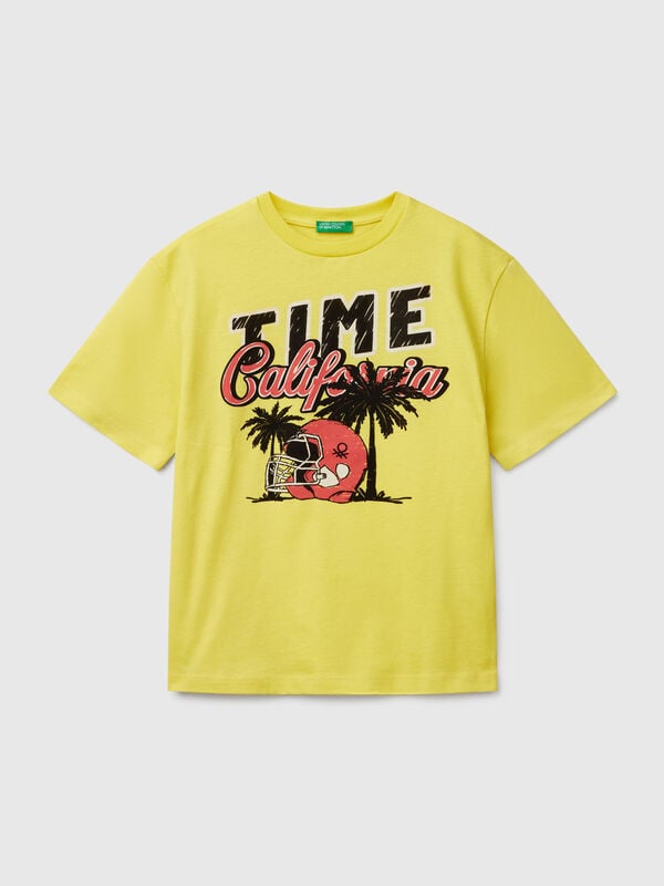 Camiseta de manga corta de algodón  Niño