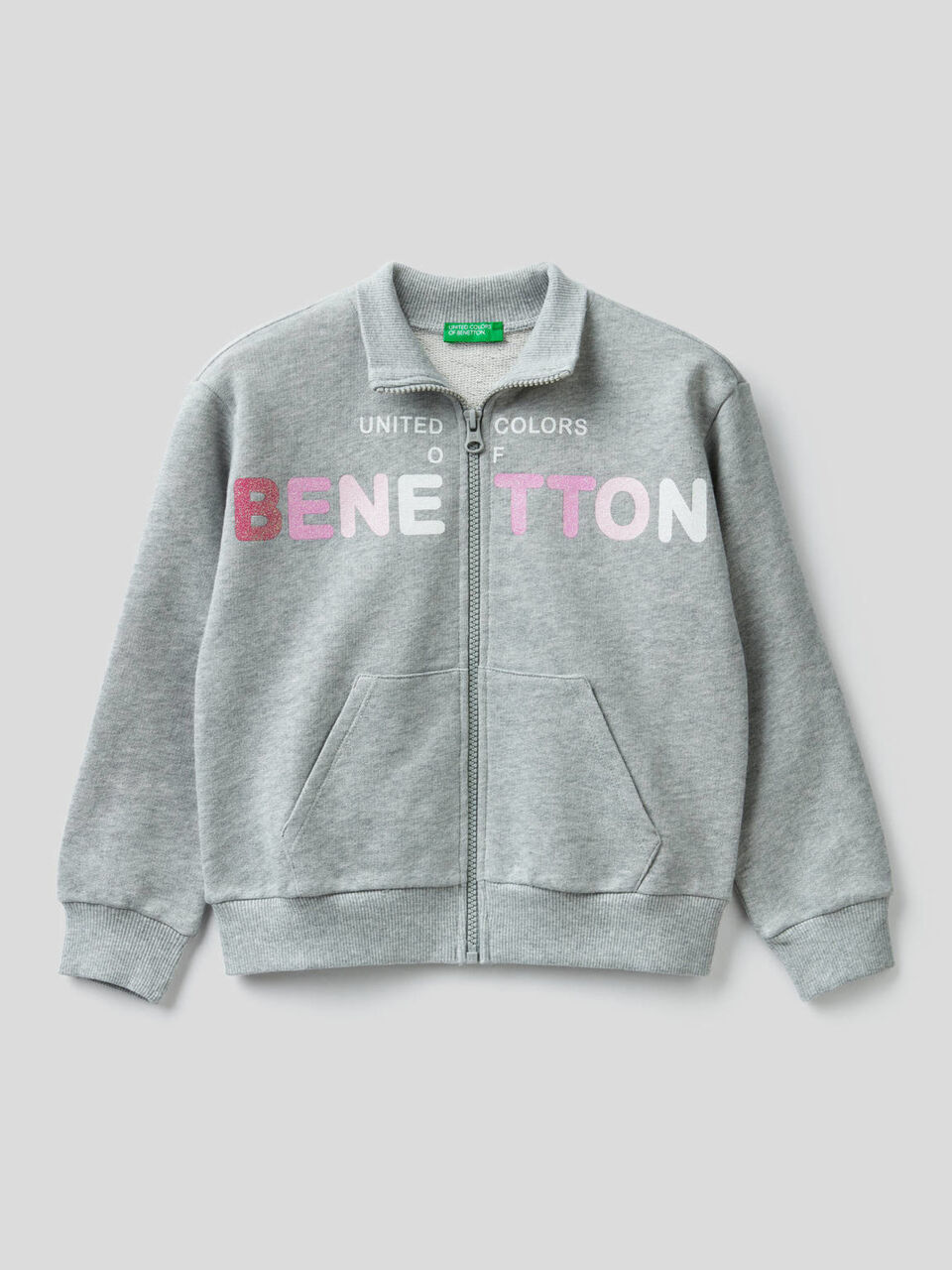 Sudadera de 100 % algodón con cremallera image number 1