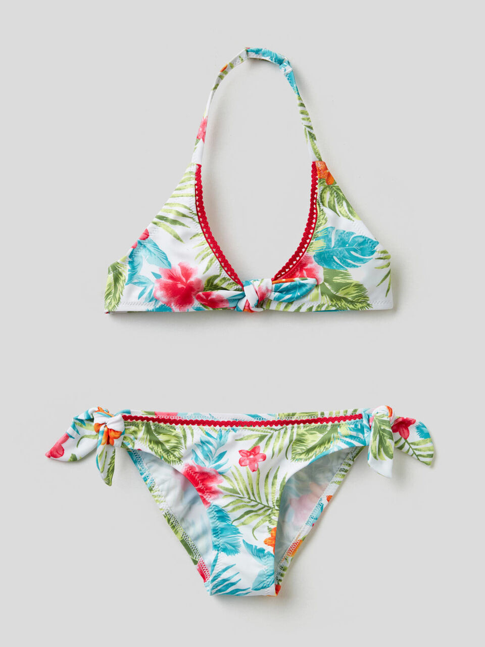Bikini con estampado tropical image number 1