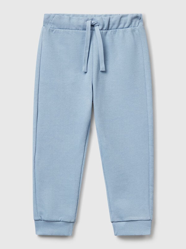 Pantalones de algodón con logo Niño
