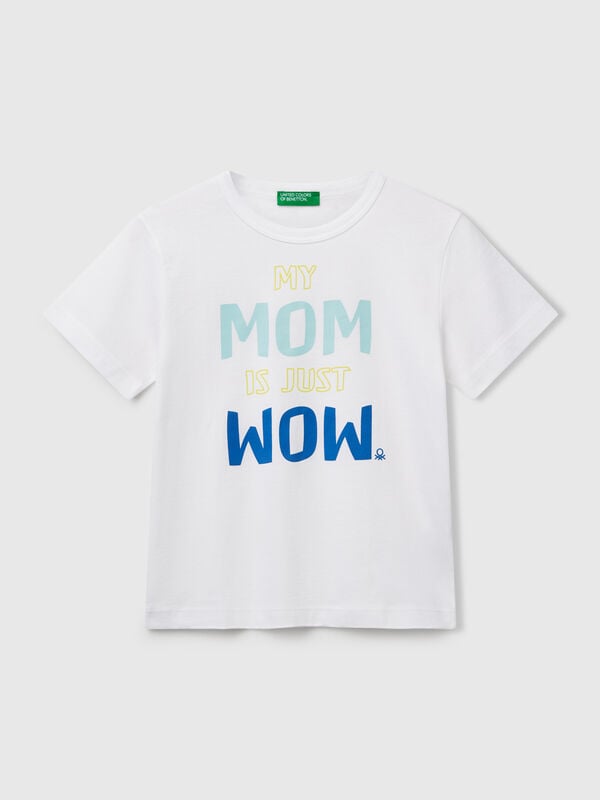 Camiseta de algodón orgánico con estampado Niño