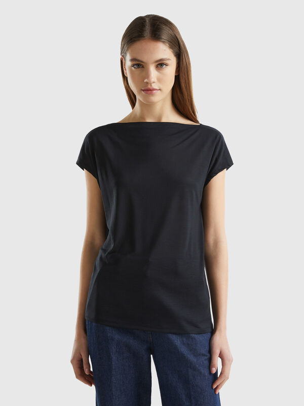 Camiseta de manga corta de viscosa sostenible Mujer