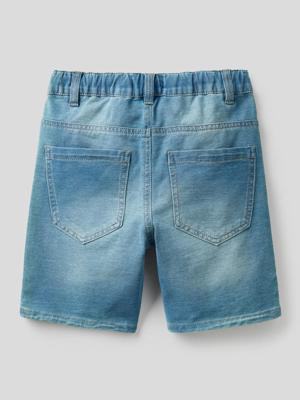 Bermudas de felpa de efecto denim image number null