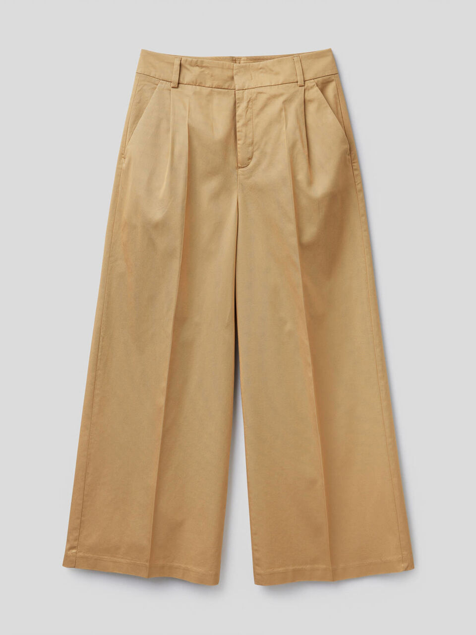 Pantalón de pernera amplia con pinzas image number 1