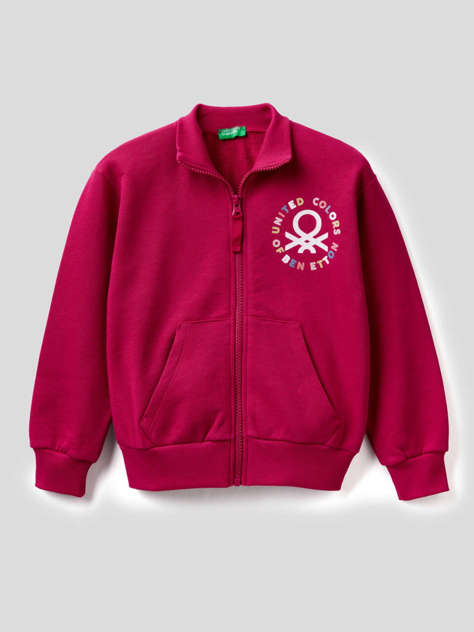 Sudadera de 100 % algodón con cremallera image number 1