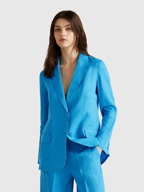 Blazer de puro lino Mujer