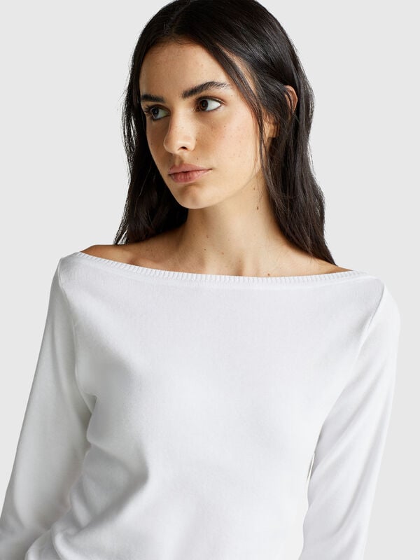 Suéter de cuello barco Mujer