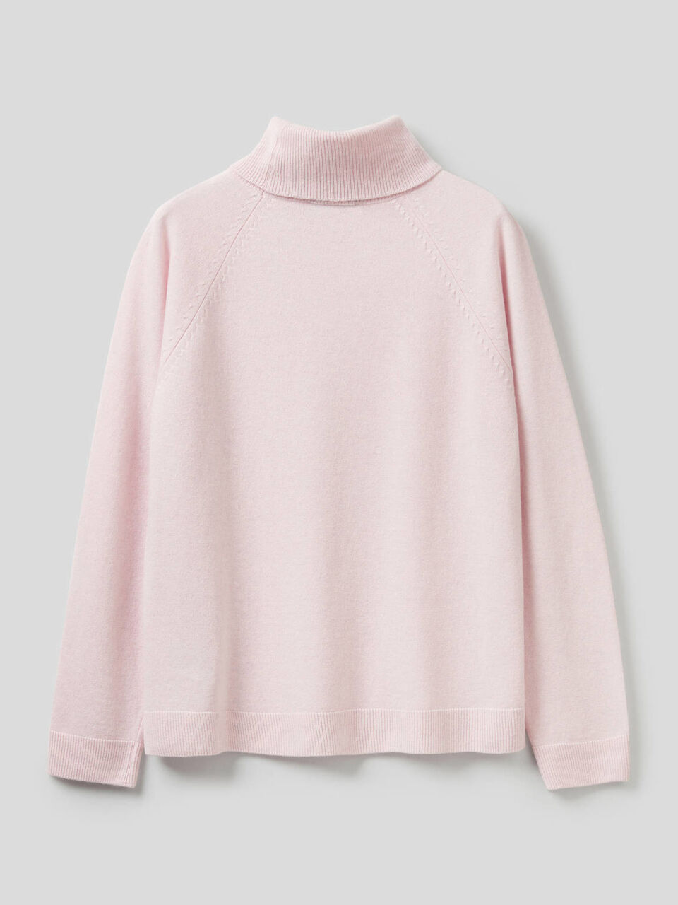 Jersey de cuello alto en mezcla de lana y cachemir image number 2