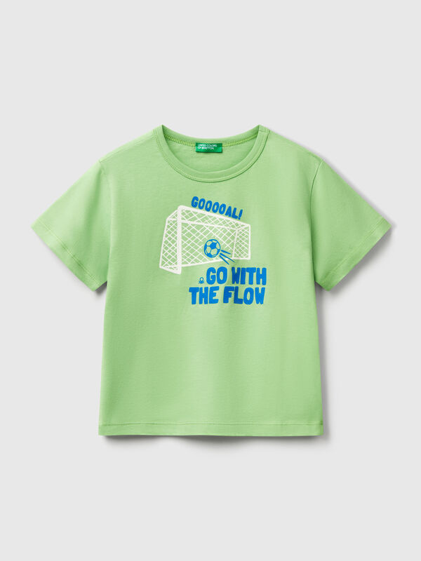 Camiseta con estampado flúor Niño