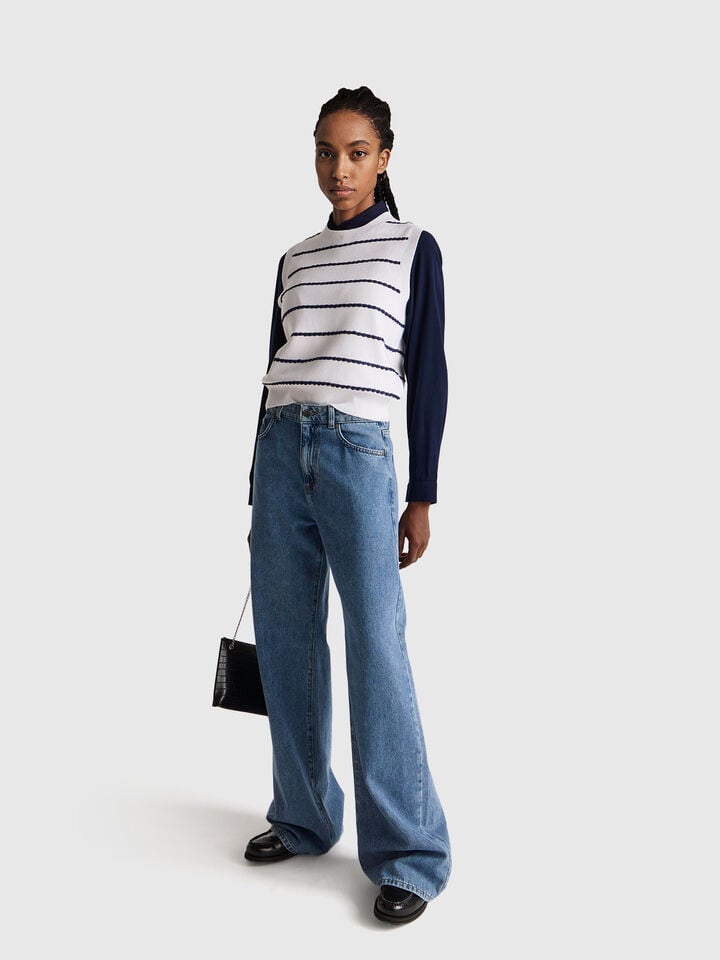 SLEEVELESS SWEATER Mujer