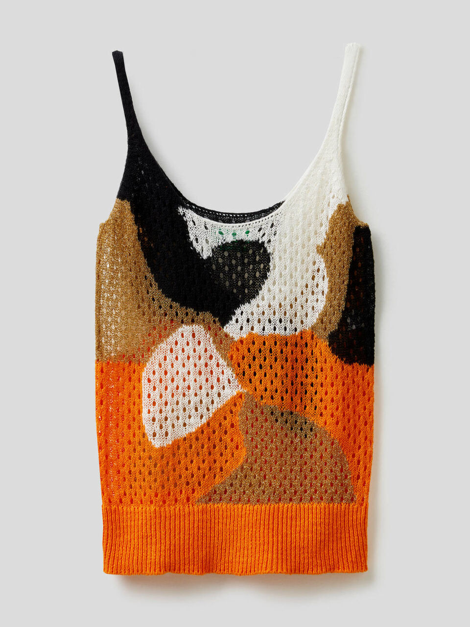 Camiseta de tirantes perforada multicolor image number 1