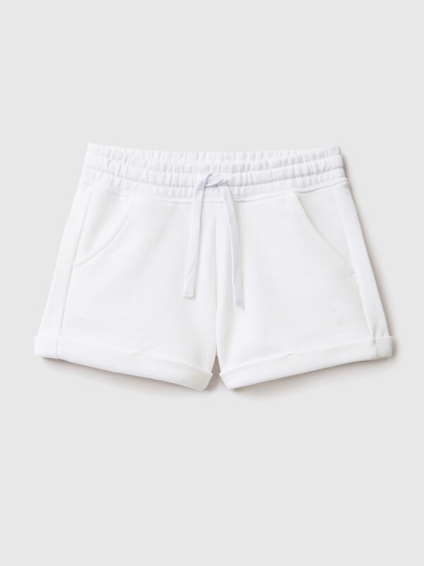 Pantalón corto de felpa de 100% algodón Niña