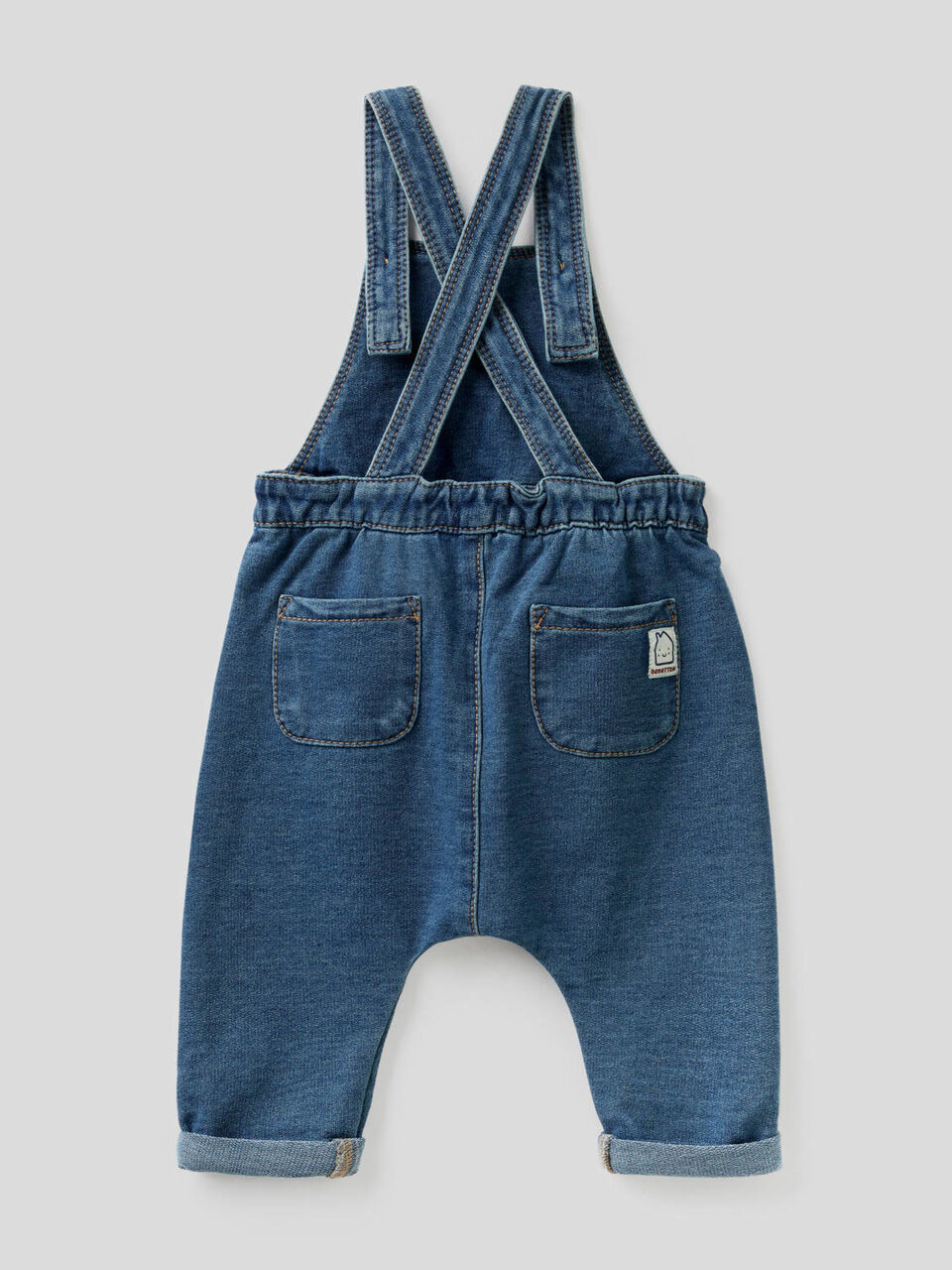 Peto de felpa elástica de efecto denim image number 2