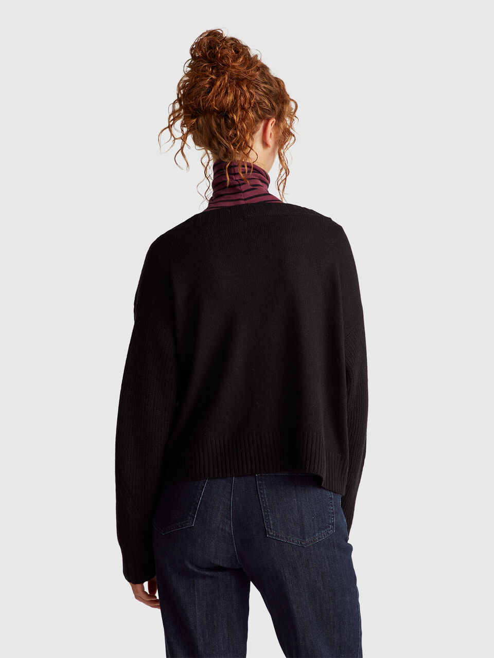 V NECK SWEATER L/S Mujer image number null