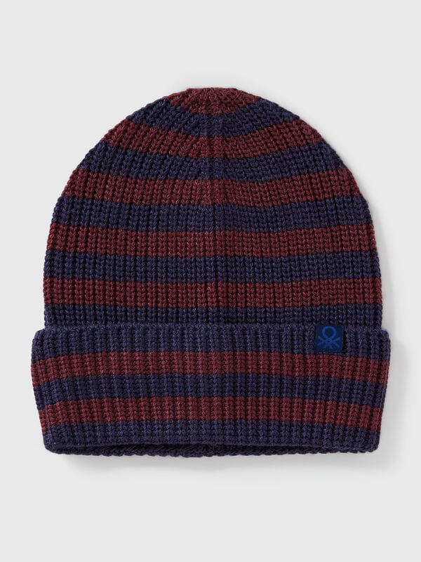 Gorro de punto a rayas Niño