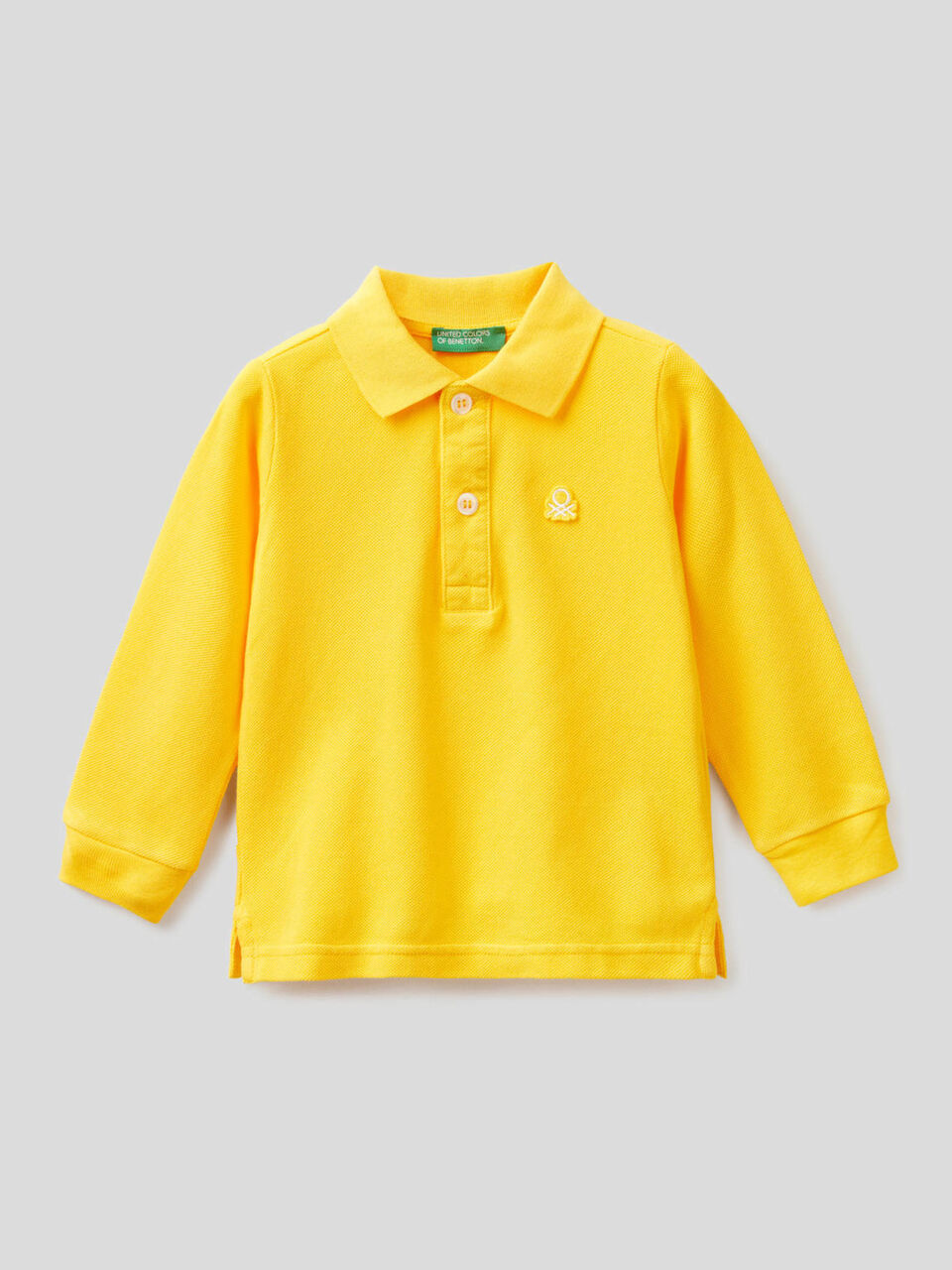 Polo de manga larga de algodón orgánico image number 1