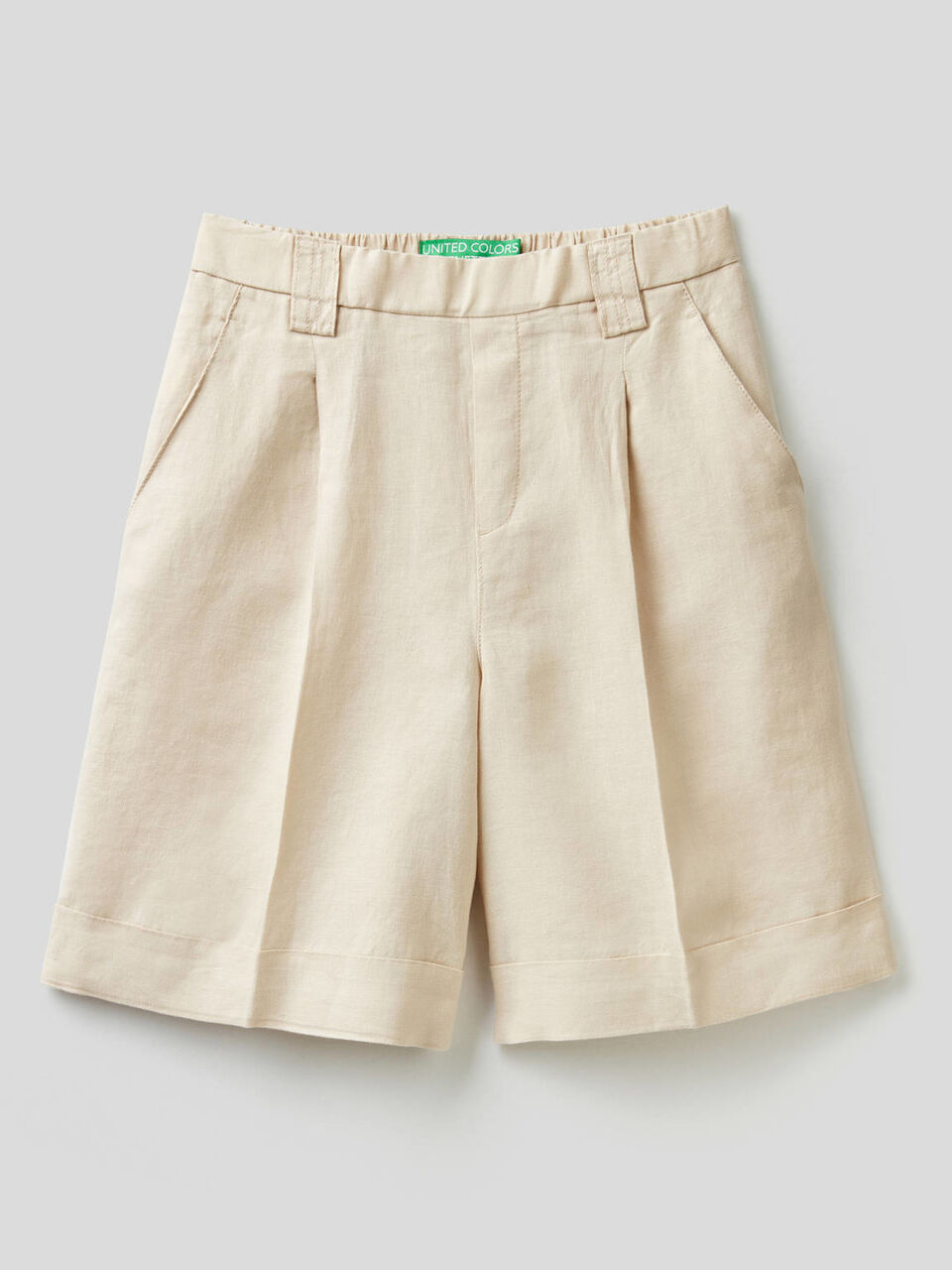 Bermudas de 100% lino image number 1