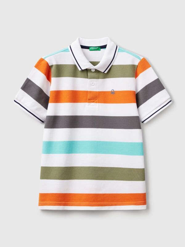 Polo manga corta rayas Niño