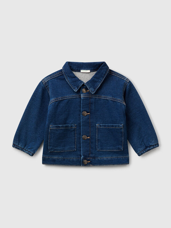 Chaqueta polar efecto denim Recién nacidos