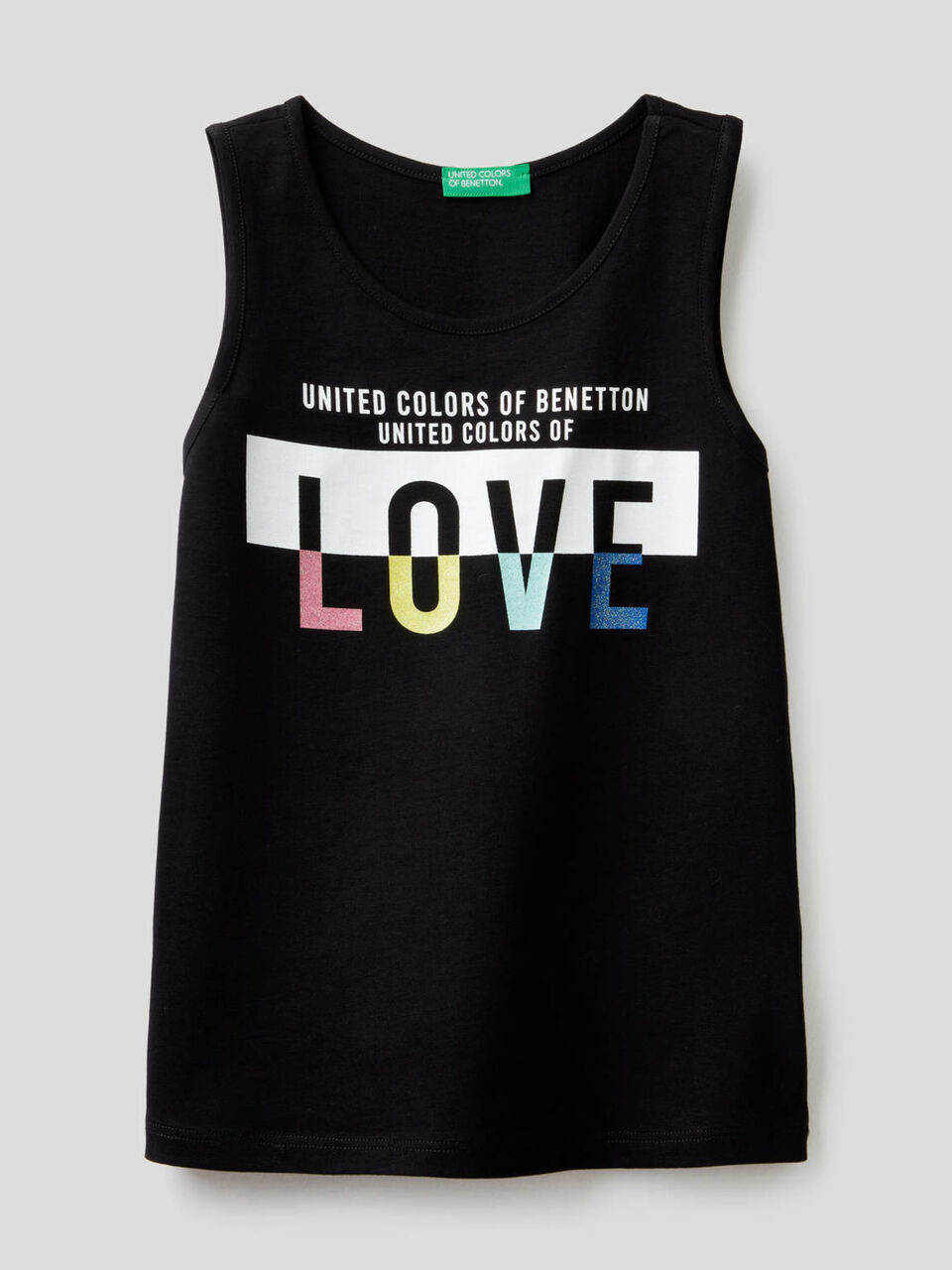 Camiseta con estampado de glitter image number 1