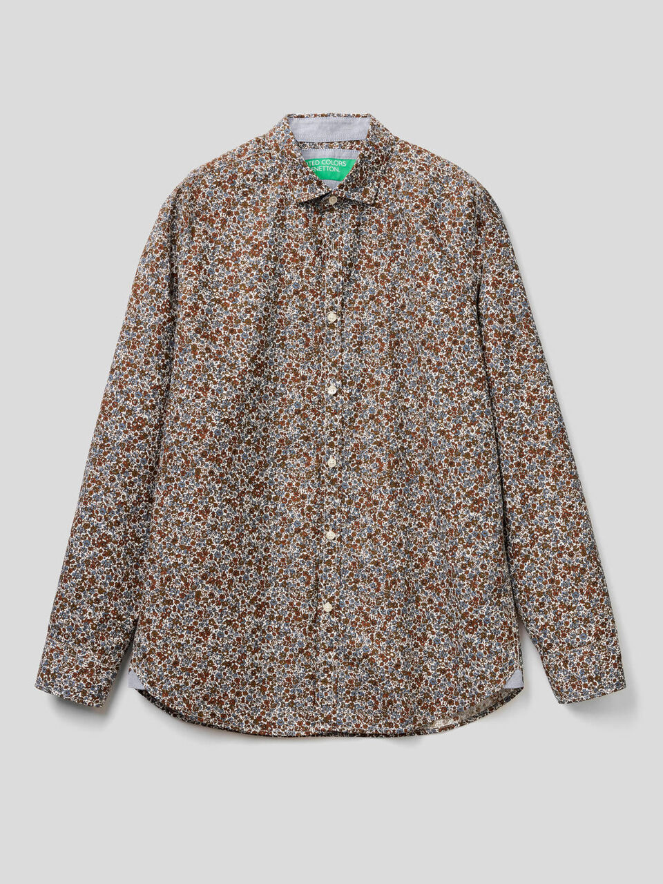Camisa slim fit estampada image number 1