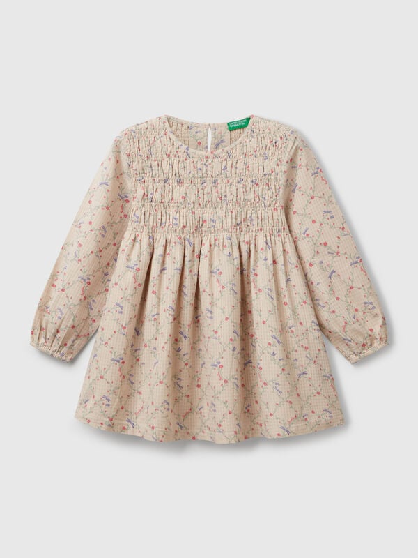 Vestido de flores de algodón Niña