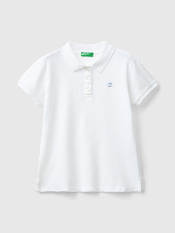 Polo de manga corta de algodón  Niña