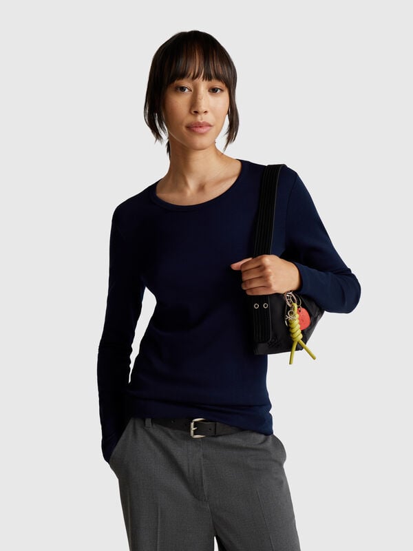 Camiseta de manga larga 100% algodón Camiseta de manga larga 100% algodón Mujer