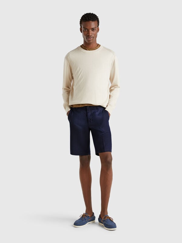 Bermudas de puro lino Hombre