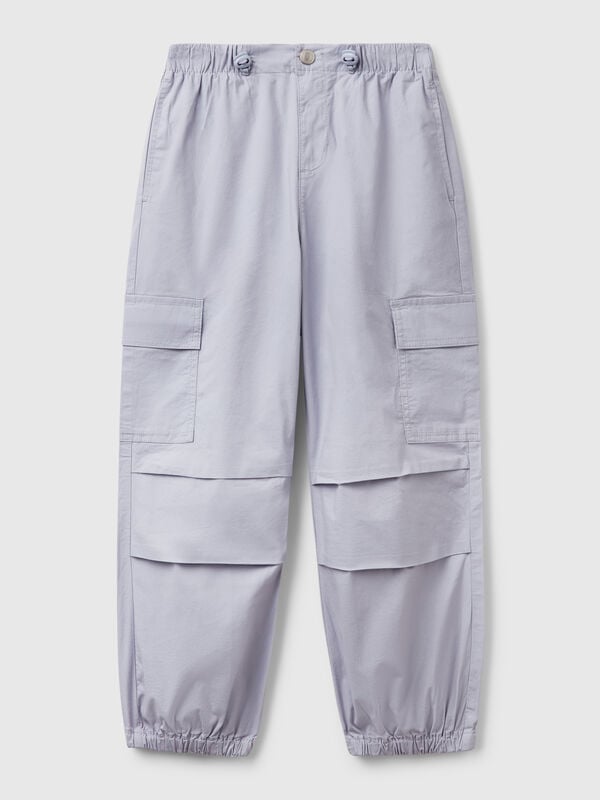 Pantalón cargo de algodón elástico Niña