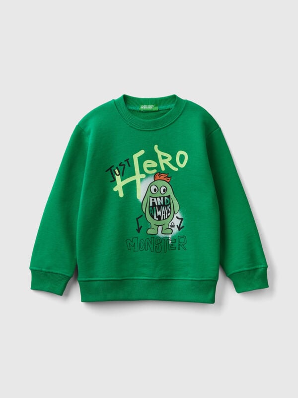 Sudadera de cuello redondo con estampado Niño