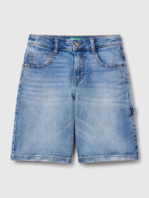 Bermudas denim corte recto Niño