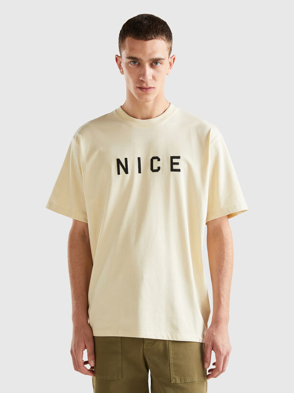 Camiseta con estampado de eslogan