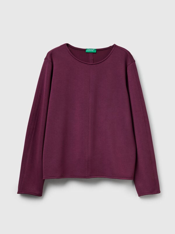 Camiseta de modal elástica Mujer