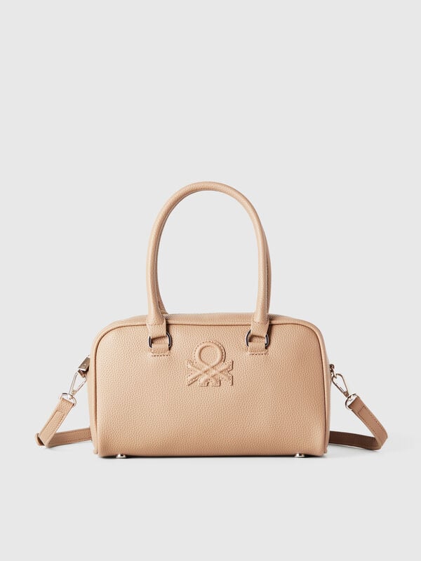 Bolso de mano en tejido revestido Mujer