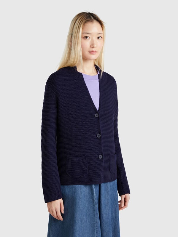 Chaqueta de punto 100% algodón Mujer