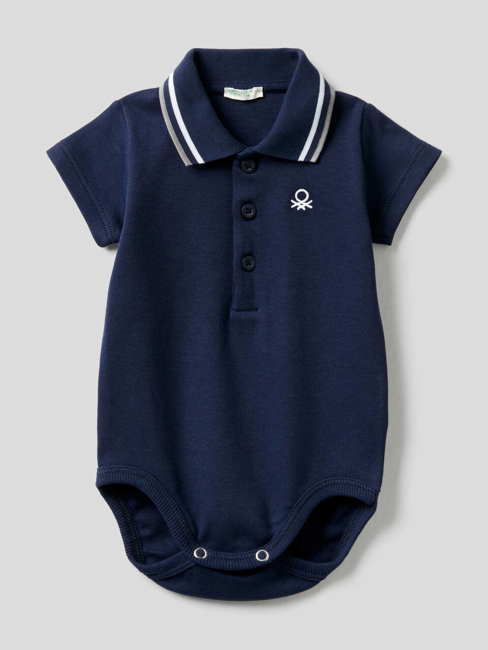 Body de estilo polo de algodón orgánico image number 1