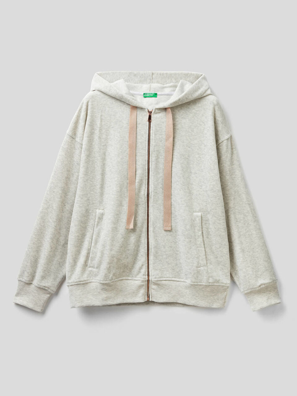 Sudadera con capucha y cordón de ajuste de lúrex image number 1
