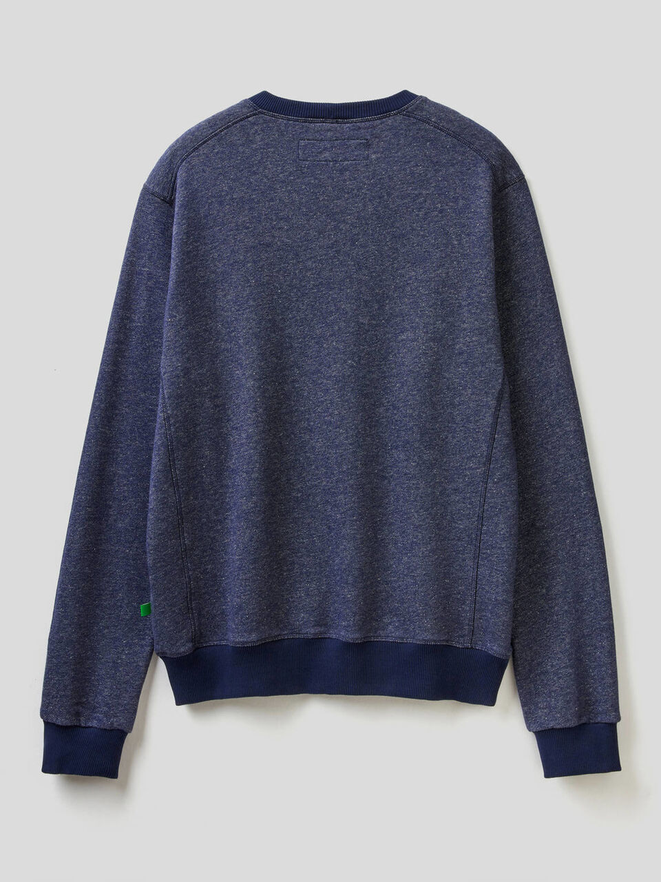 Sudadera de cuello redondo de efecto denim image number 2